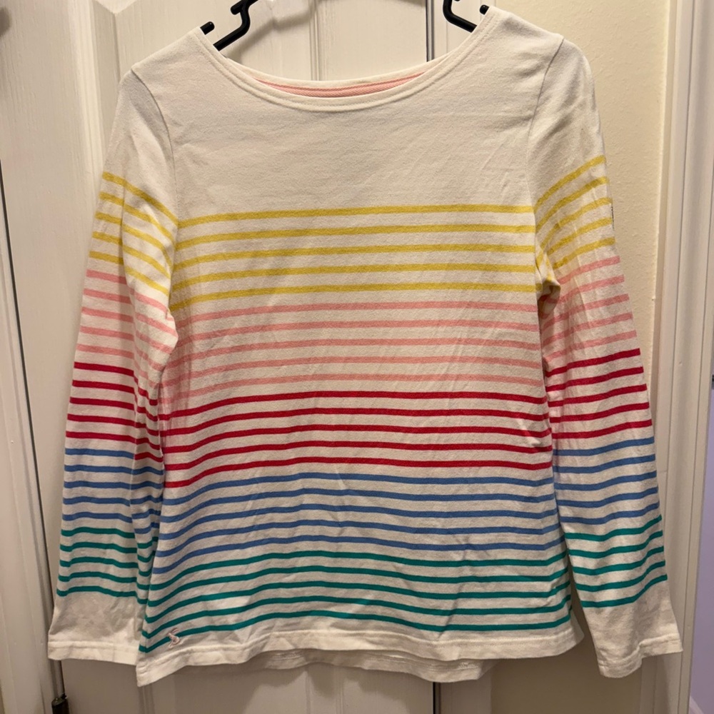 Joules Rainbow Striped Sweater Womens Medium